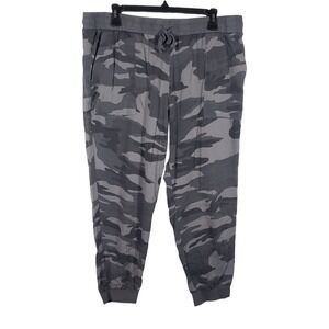Splendid Camouflage Cargo Jogger Pants Women's XL Elastic Waist Drawstring